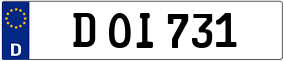 Trailer License Plate